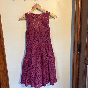 Anthropologie Frock! by Tracy Reese Mariposa Lace Dress Size 8